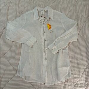 NWT linen top by C & C